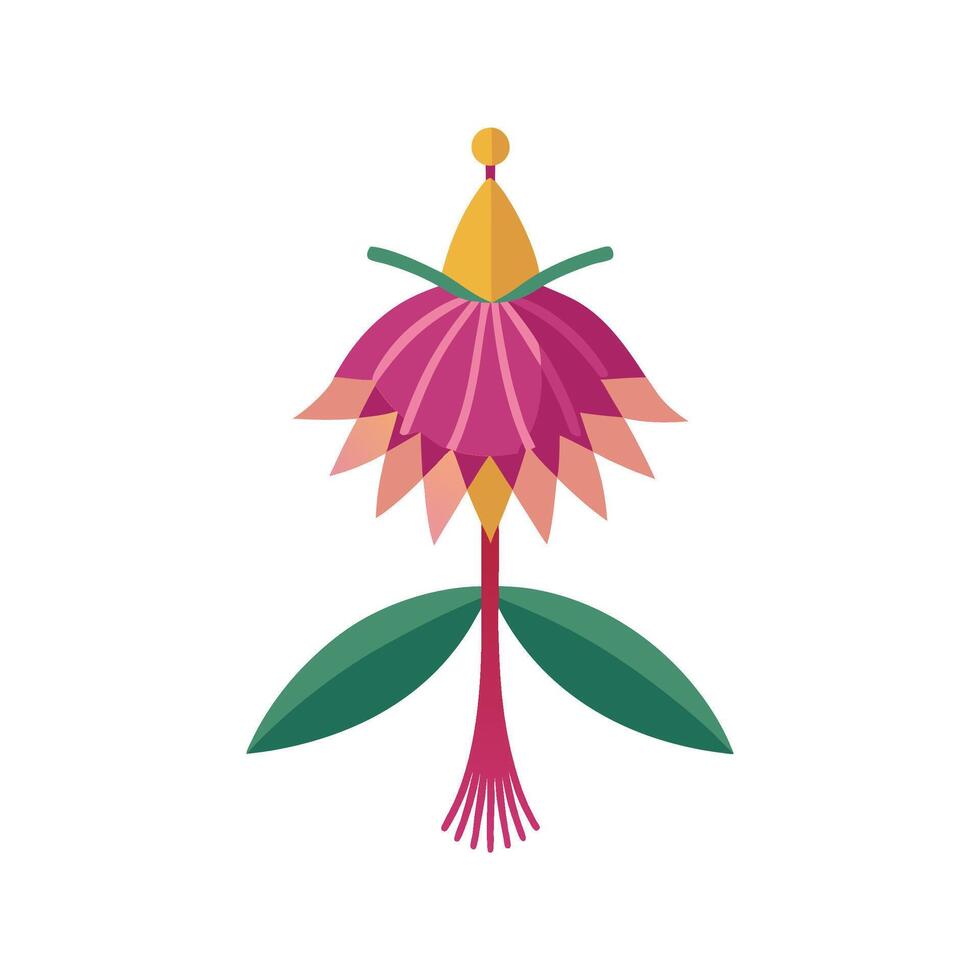 Elegant Tassel Flower Plant Design vector