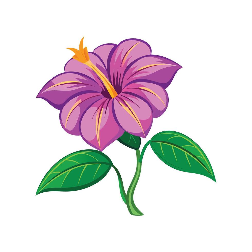 Elegant Thunbergia for Stunning Floral Artwork vector