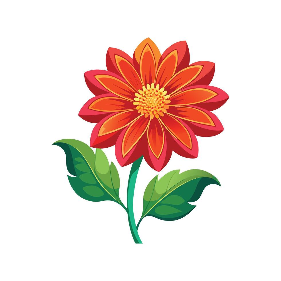 Elegant Tithonia for Unique Floral Art vector