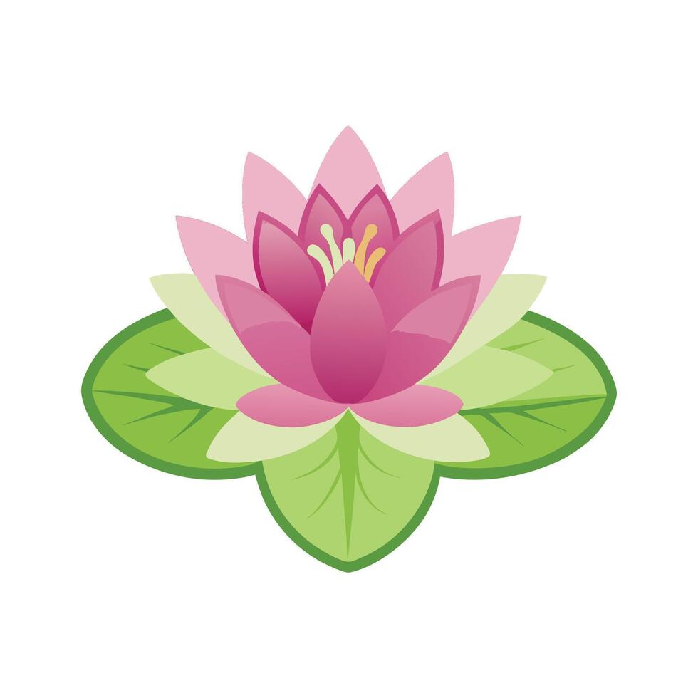 Charming Water Lily Plant Design vector
