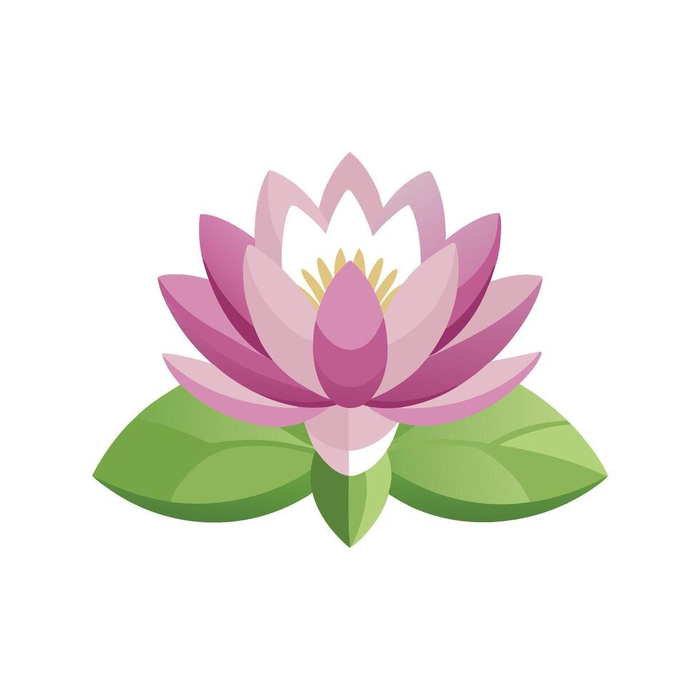 Stylish Water Lily for Unique Floral Illustrations vector