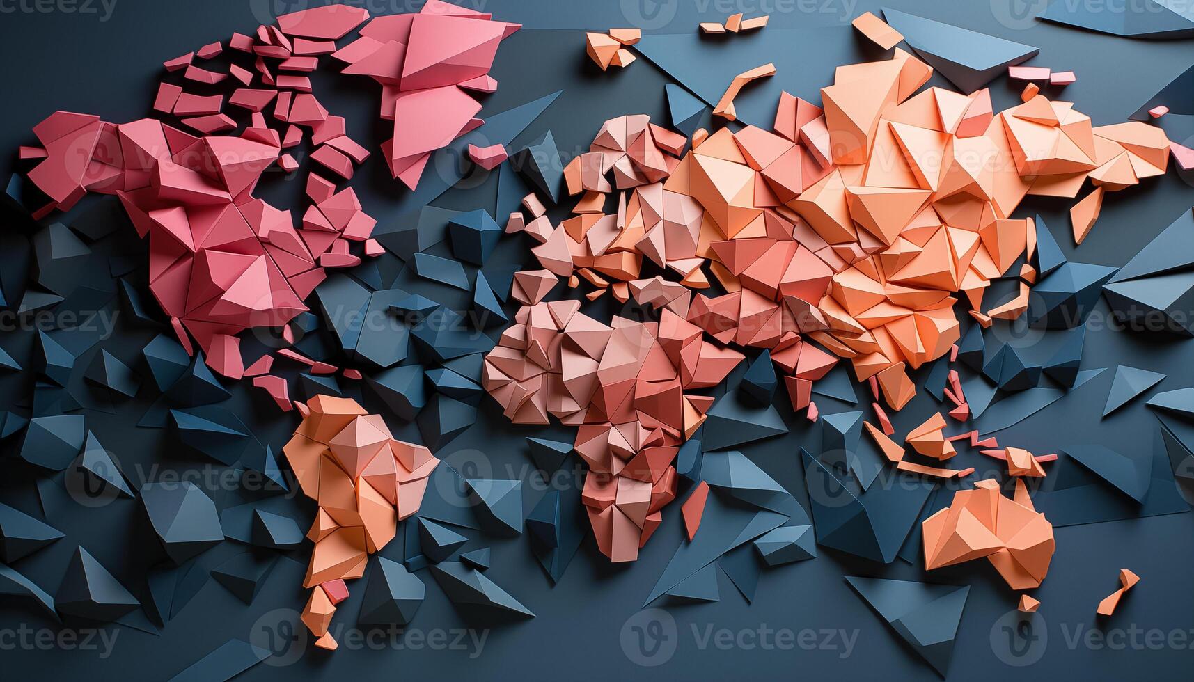 World map - abstract background photo