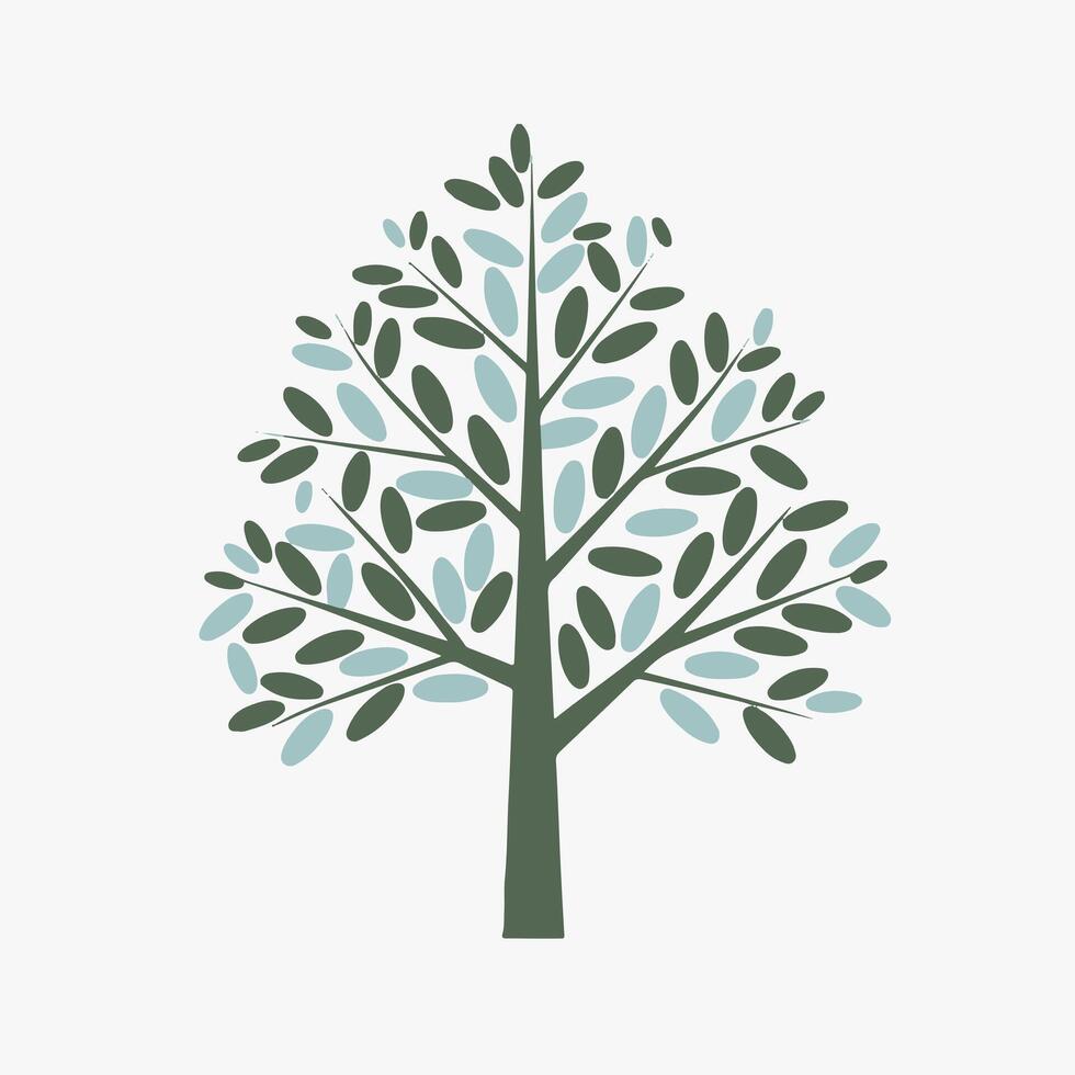 Modern Tree icon Artwork with a Subtle Aesthetic vector