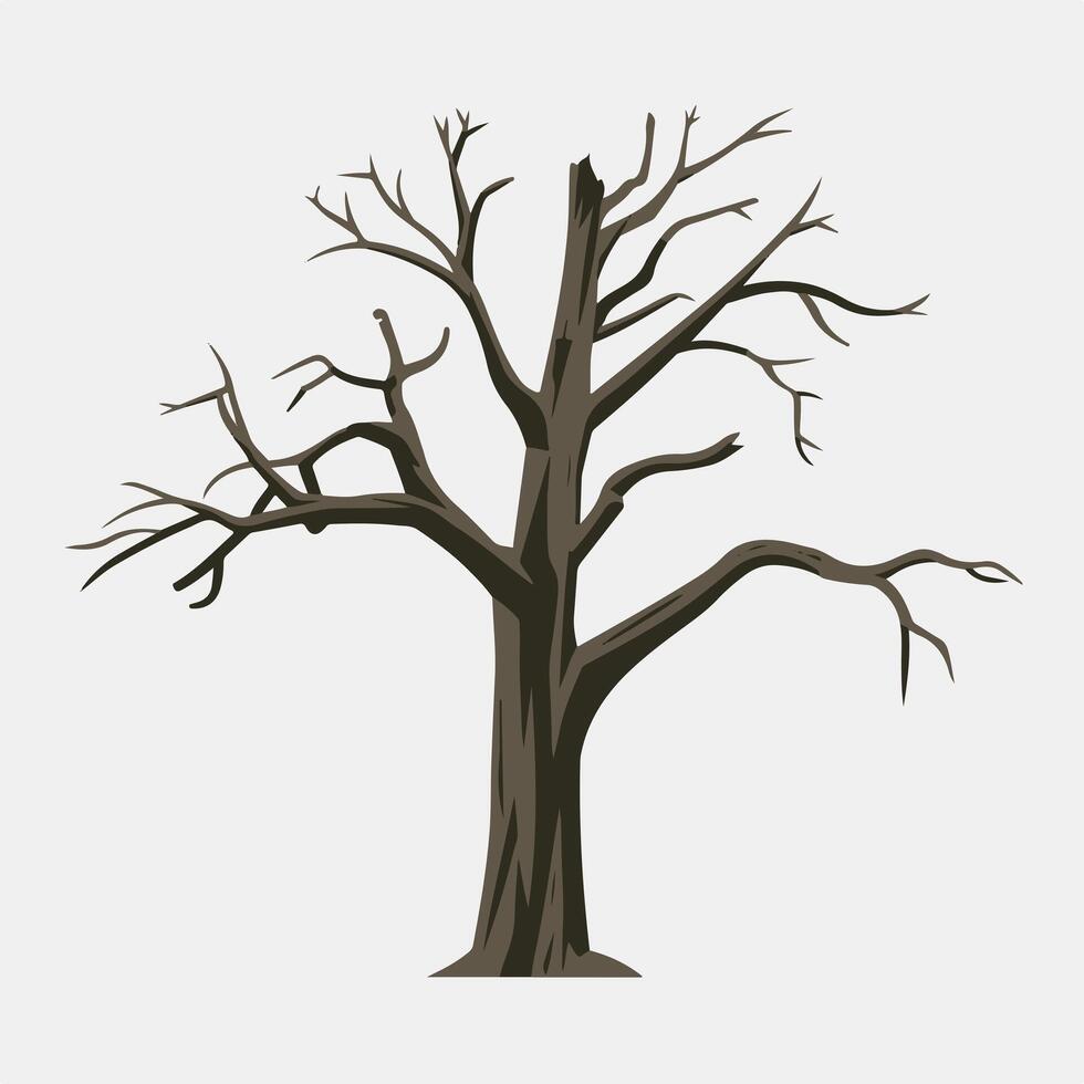 A tree with no leaves on a white background vector