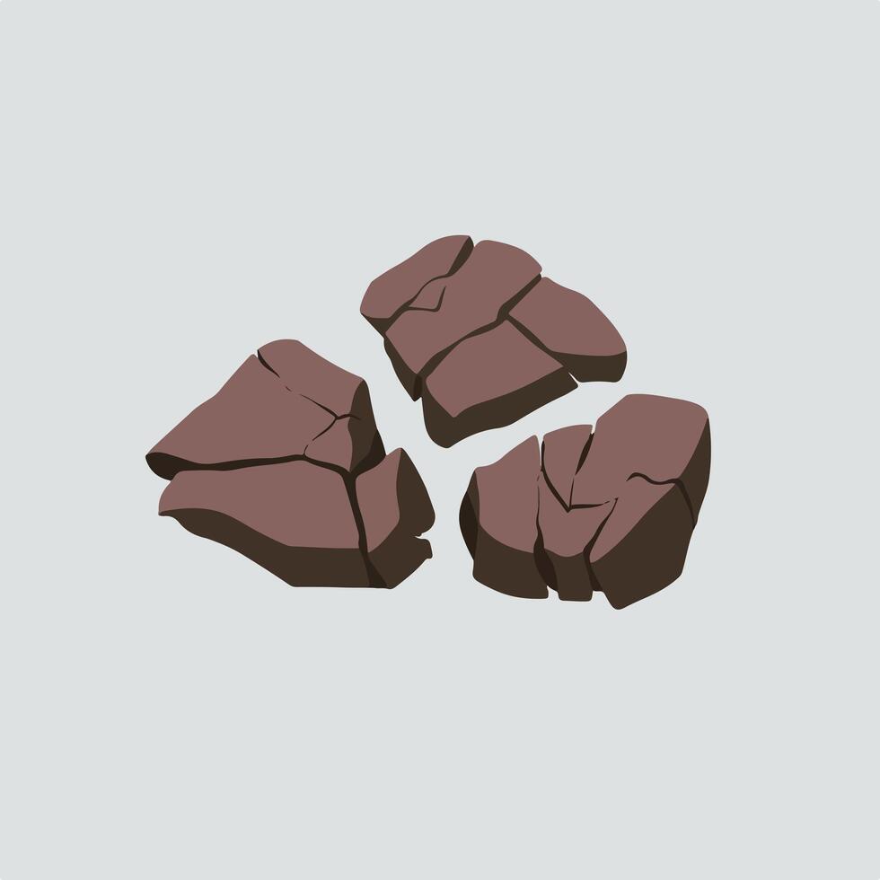Modern Stone Pile Artwork in a Minimalist Aesthetic vector