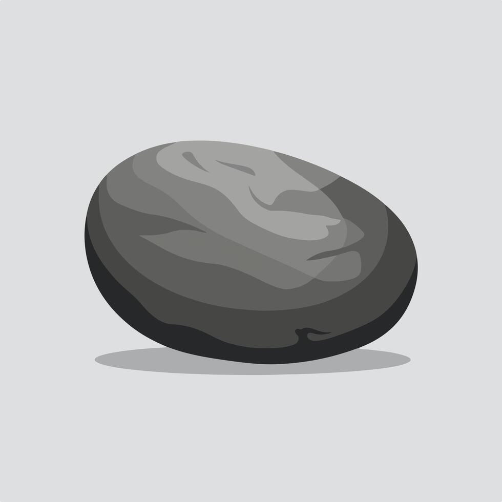 A stone on a white background vector