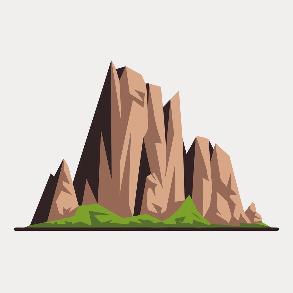 Mountain landscape illustration vector