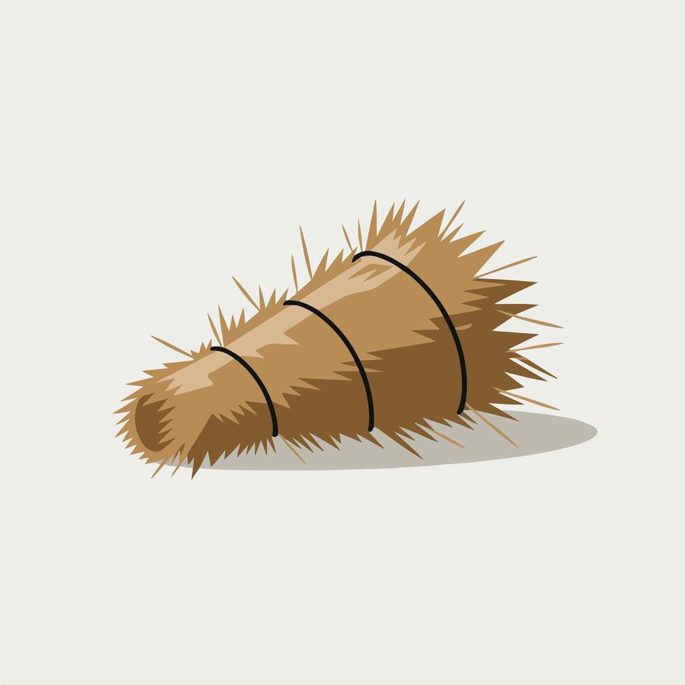 A brown animal with spikes on it vector
