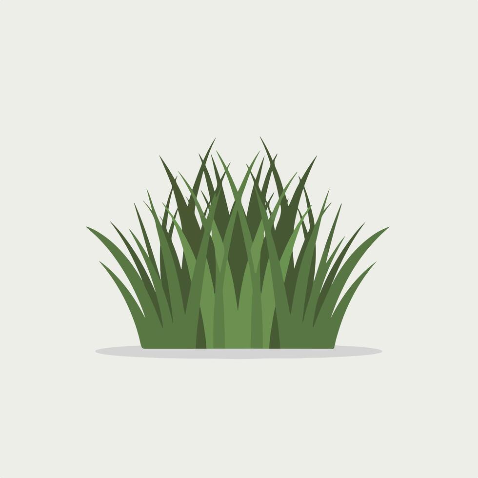 Green grass icon illustration vector
