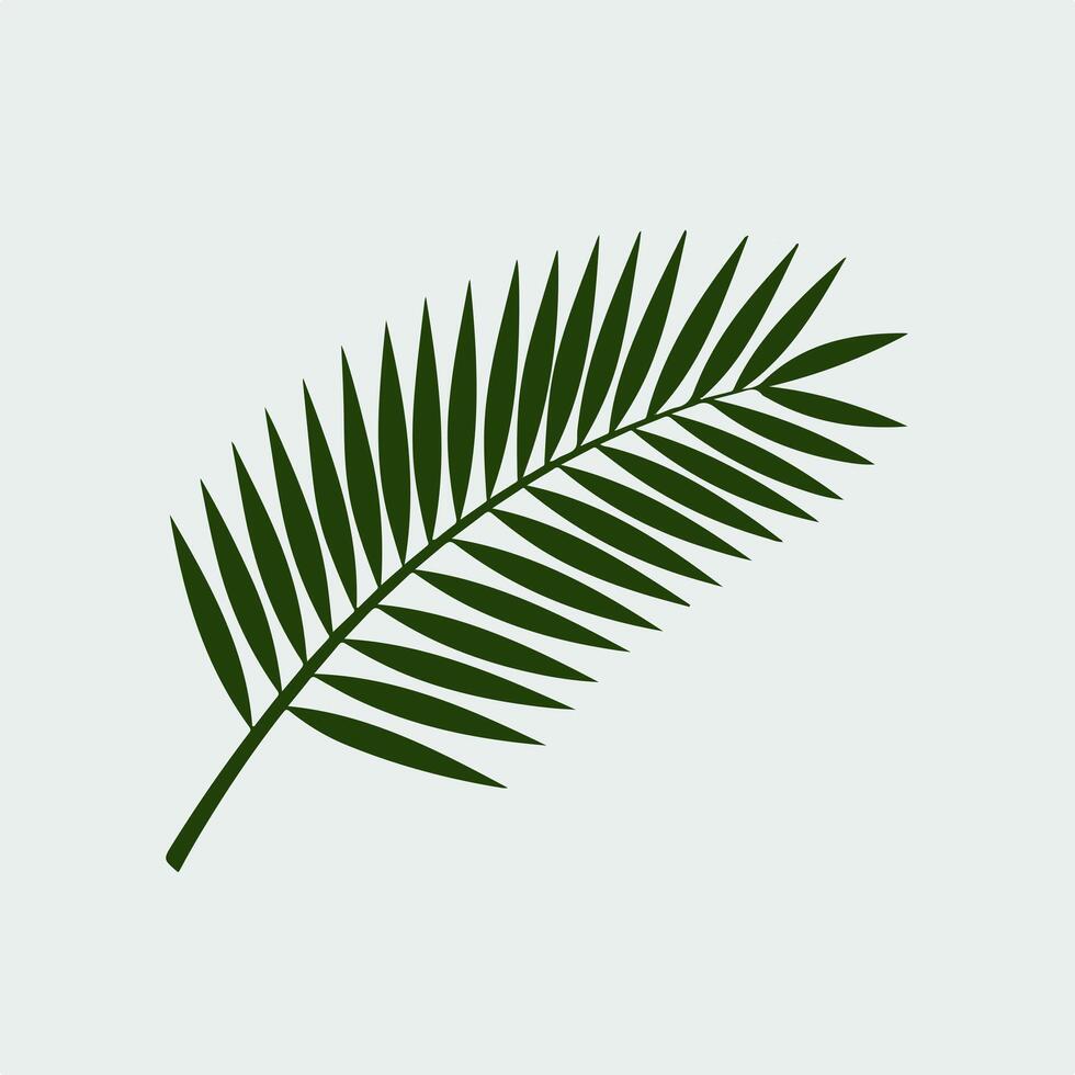 Palm leaf icon illustration vector