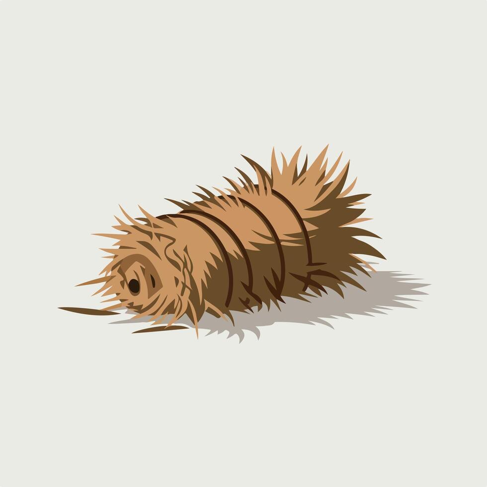 Stylized Hay Bale in a Simple Flat Design vector