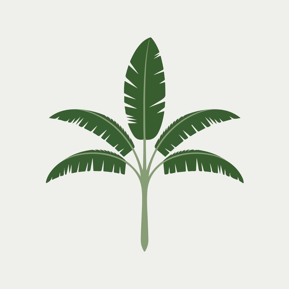 Banana tree icon illustration vector
