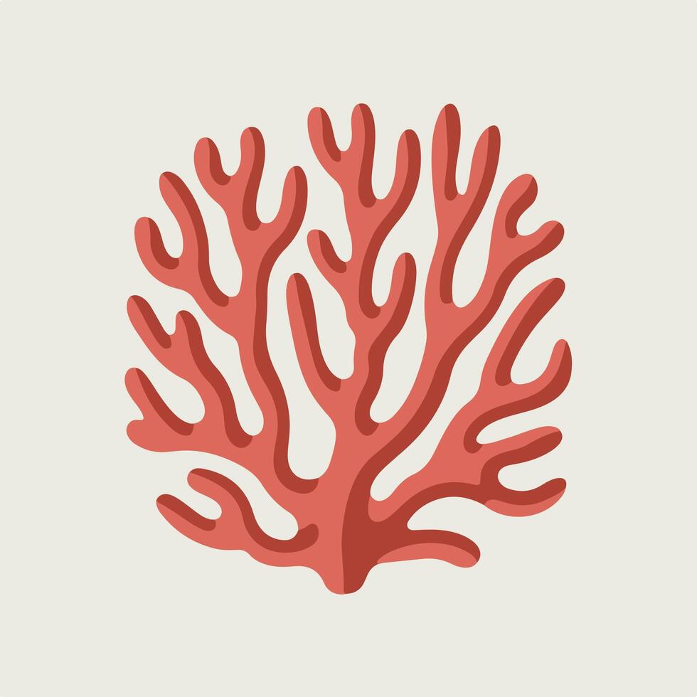 Coral reef icon illustration vector
