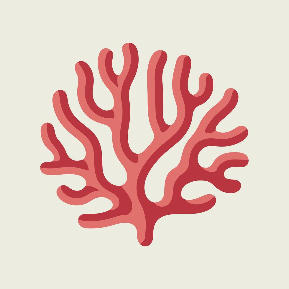 A coral icon on a white background vector