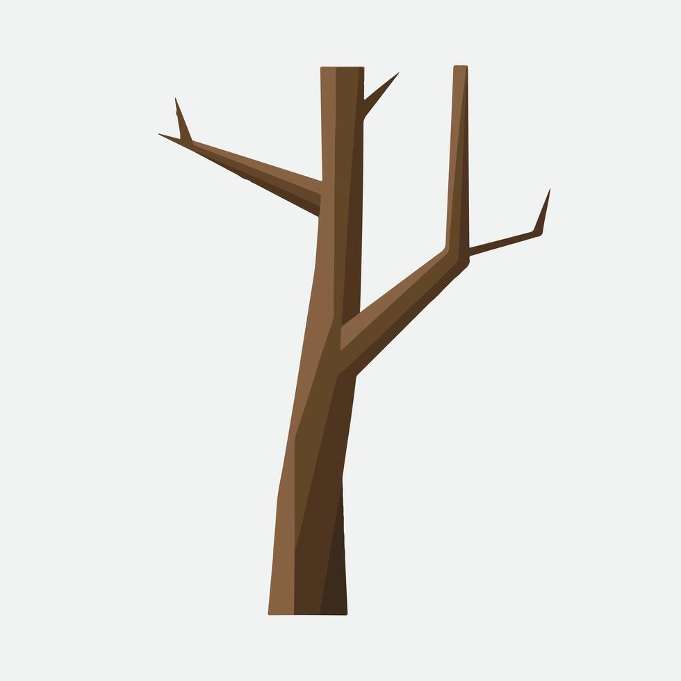 A tree with no leaves on it is shown vector