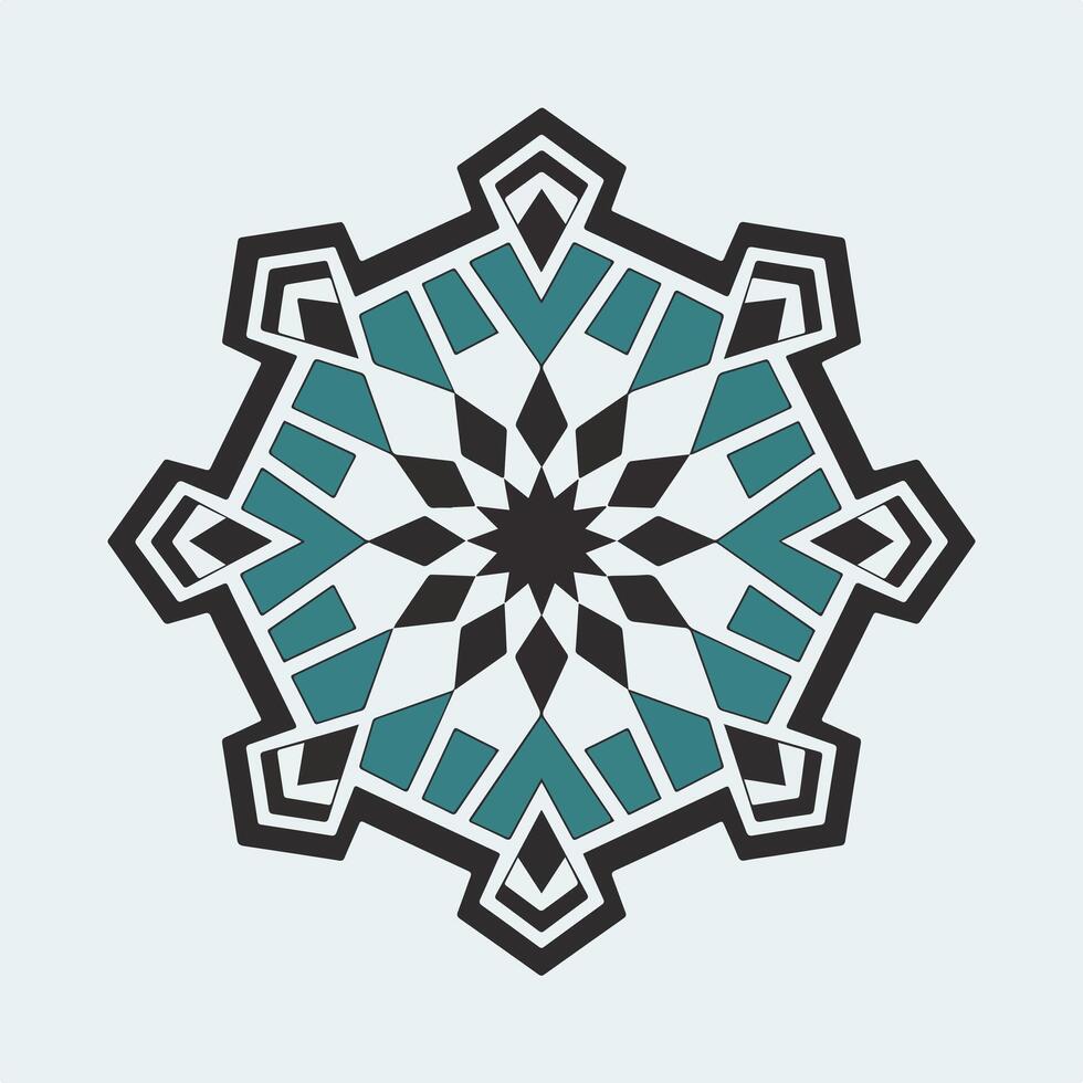 An abstract design with a star in the center vector