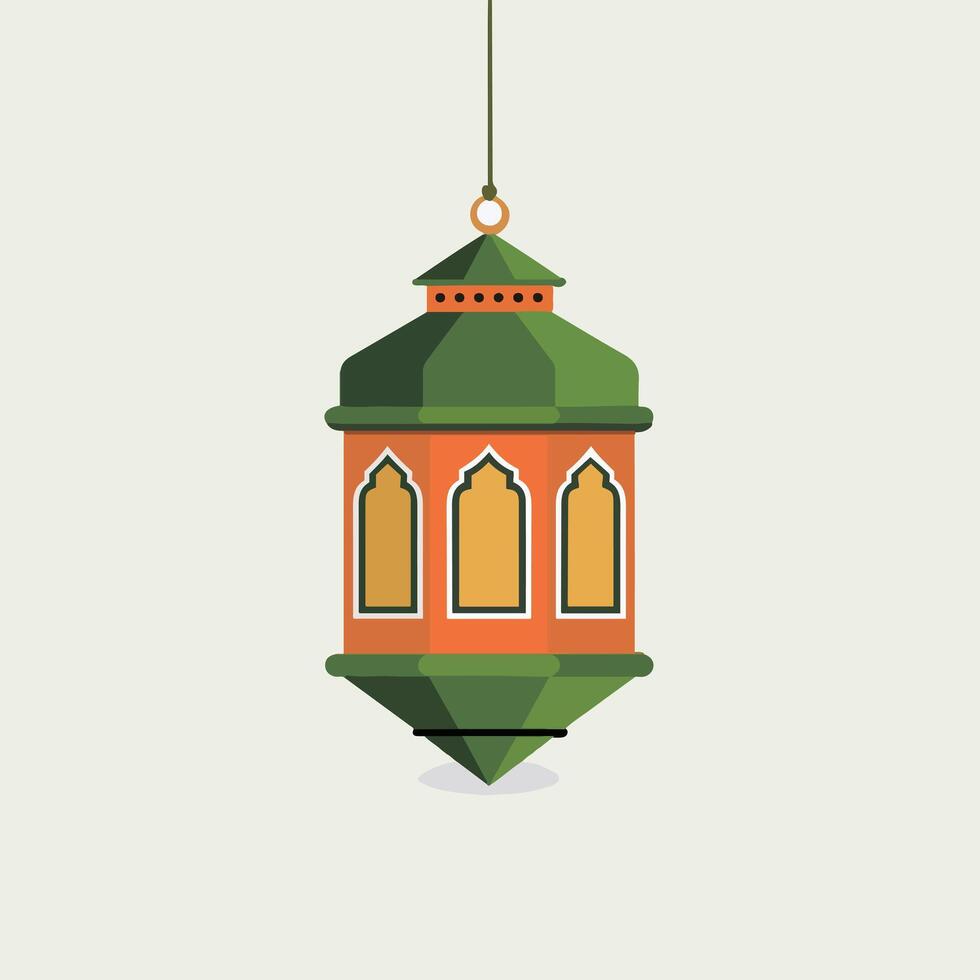 Islamic lantern illustration vector