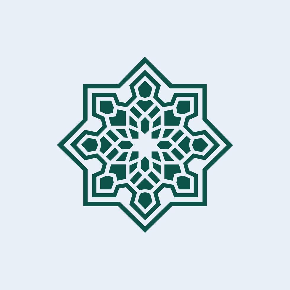Islamic arabic logo design vector