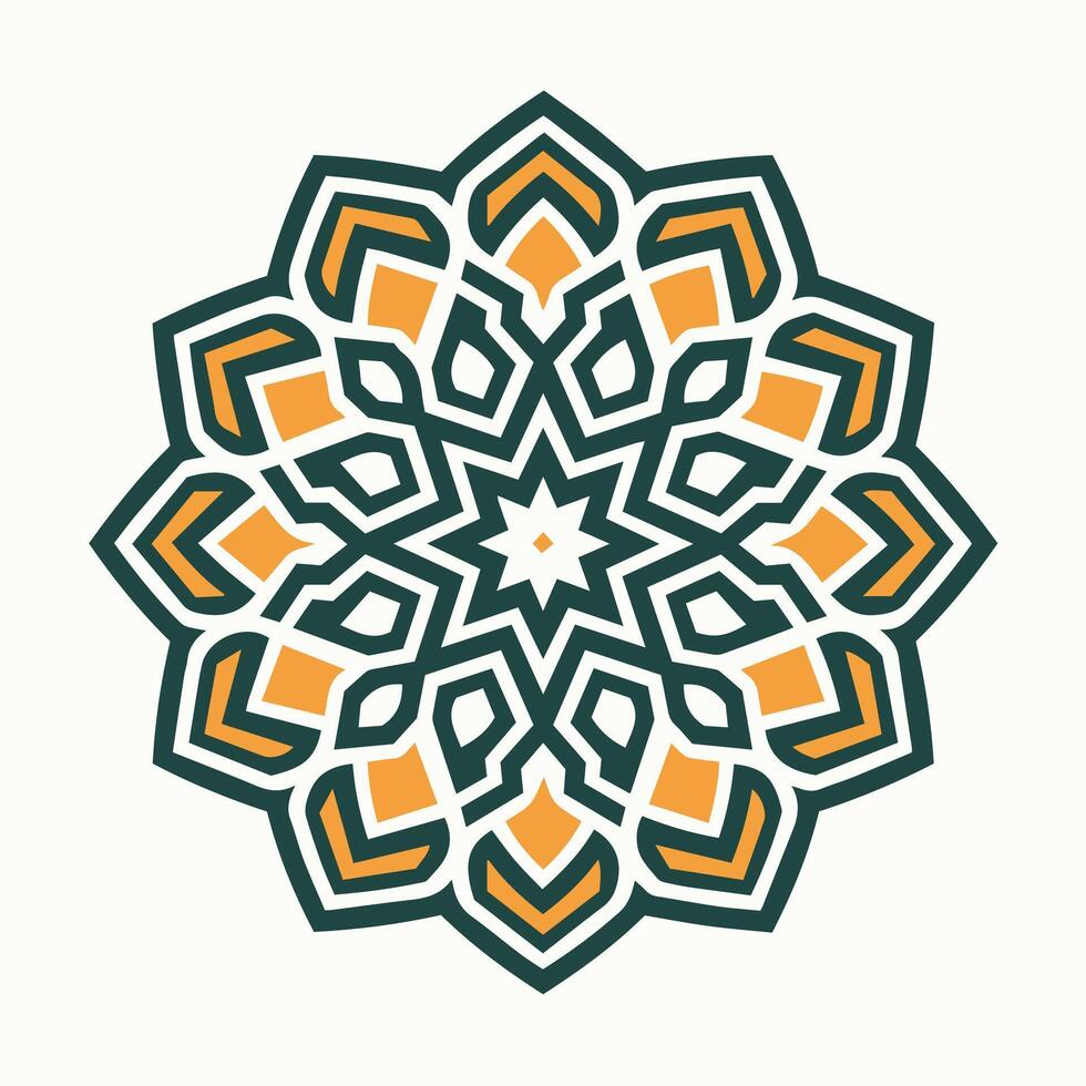 An abstract design with a circular shape vector