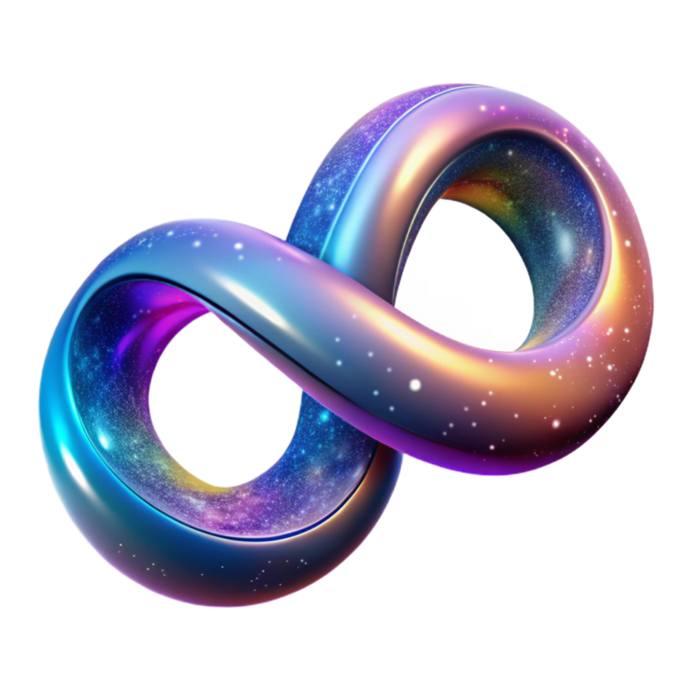 stunning rustic Abstract Colorful Galaxy Background Representing Infinity Transparent premium png
