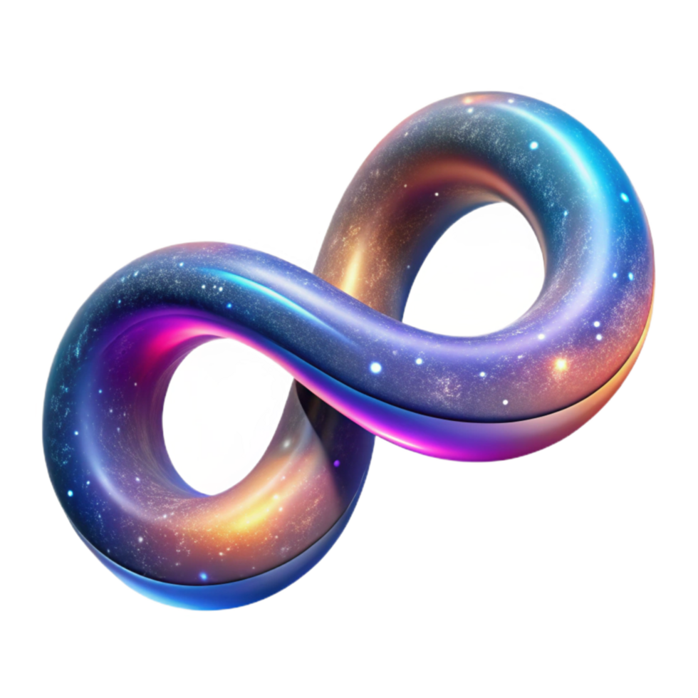 elegant abstract Abstract Colorful Galaxy Background Representing Infinity Transparent premium png