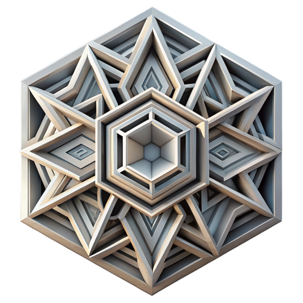 impressive creative Abstract Geometric Pattern Transparent Background high quality png