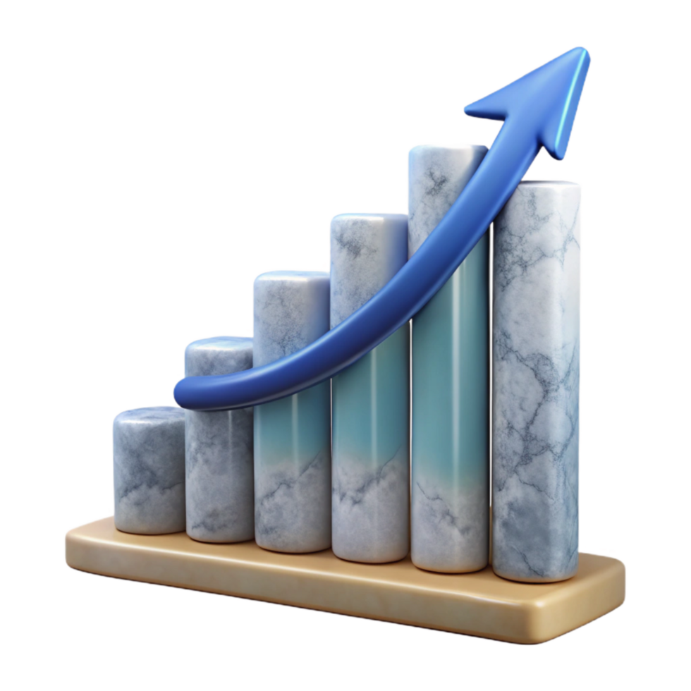 impressive vintage Abstract Growth Chart Exponential Curve Transparent Background exclusive png