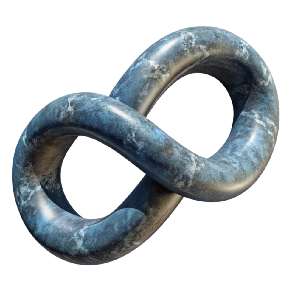 vibrant artistic Abstract Infinity Symbol Continuous Loop Cutout original png