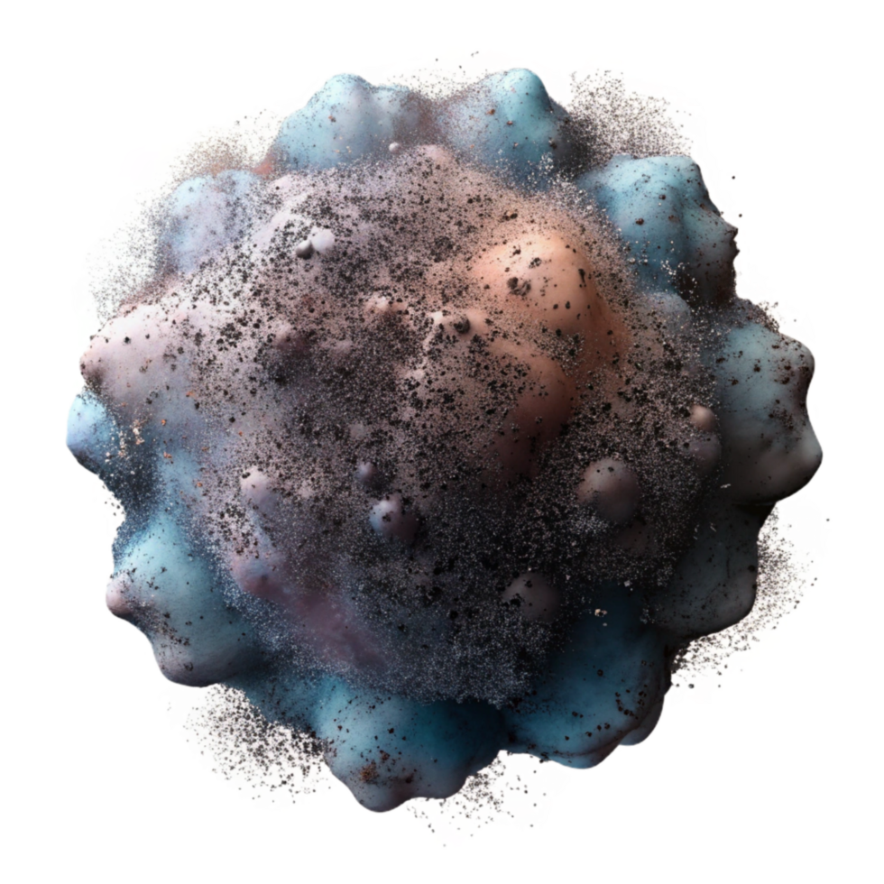 serene creative Abstract Ink Splatter Texture Transparent Background premium png