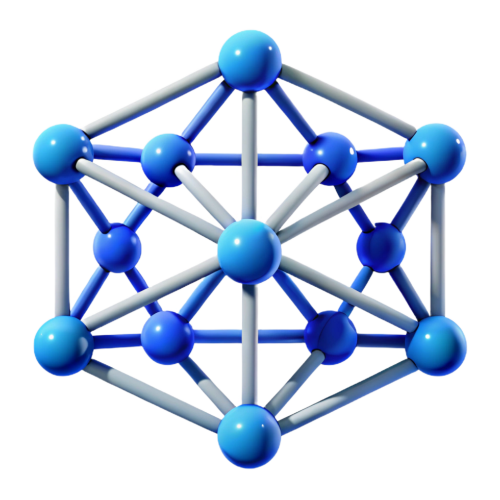 serene modern Abstract Network Connections Grid Pattern Blue Hues Cutout exclusive png