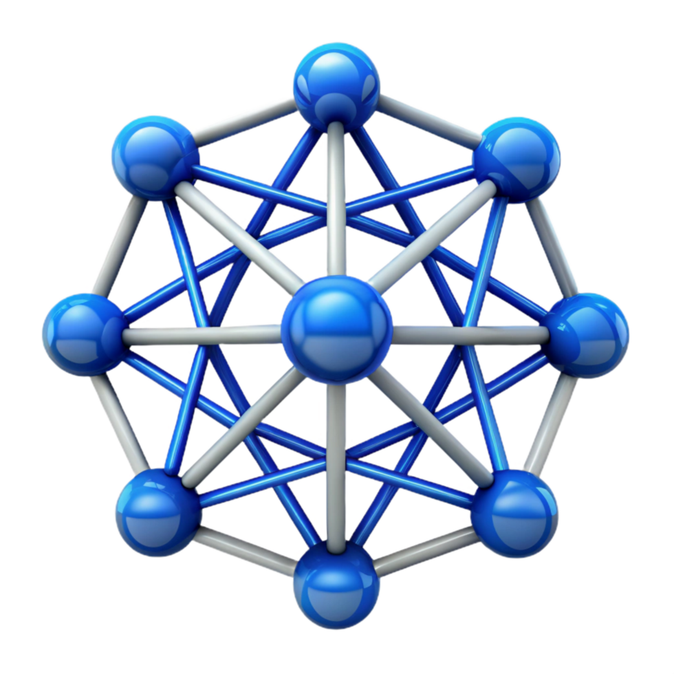 wonderful rustic Abstract Network Connections Web Pattern Blue Hues Cutout authentic png
