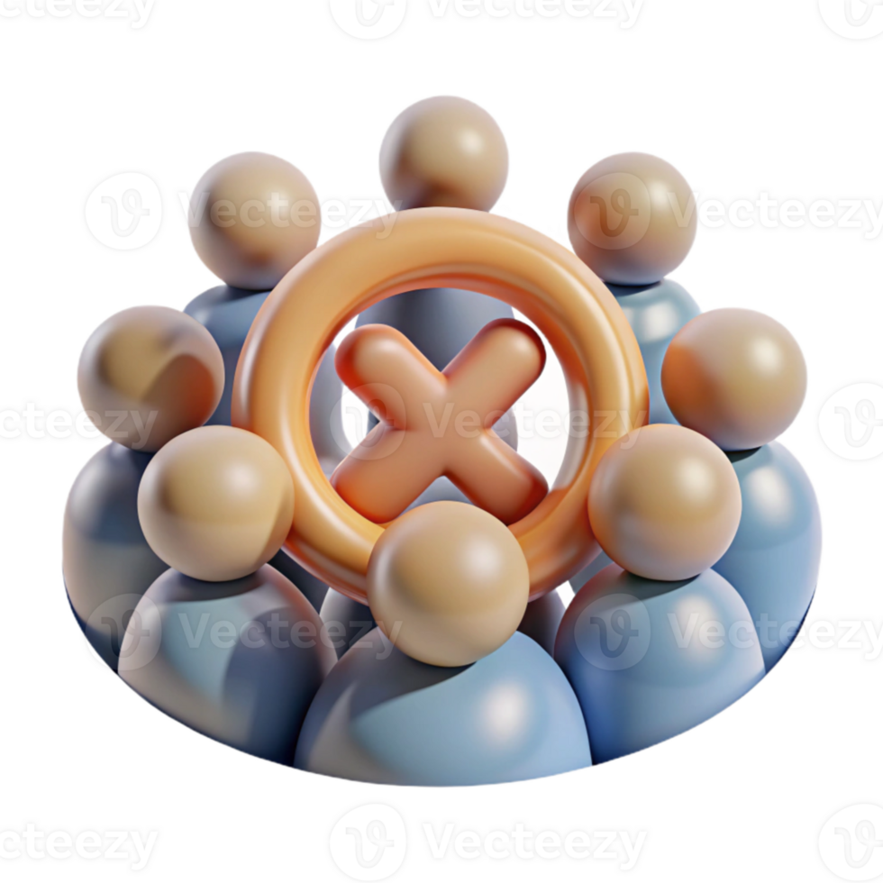 extraordinary modern Abstract Social Anxiety Disorder Symbol Crowded Room Transparent Background high resolution png