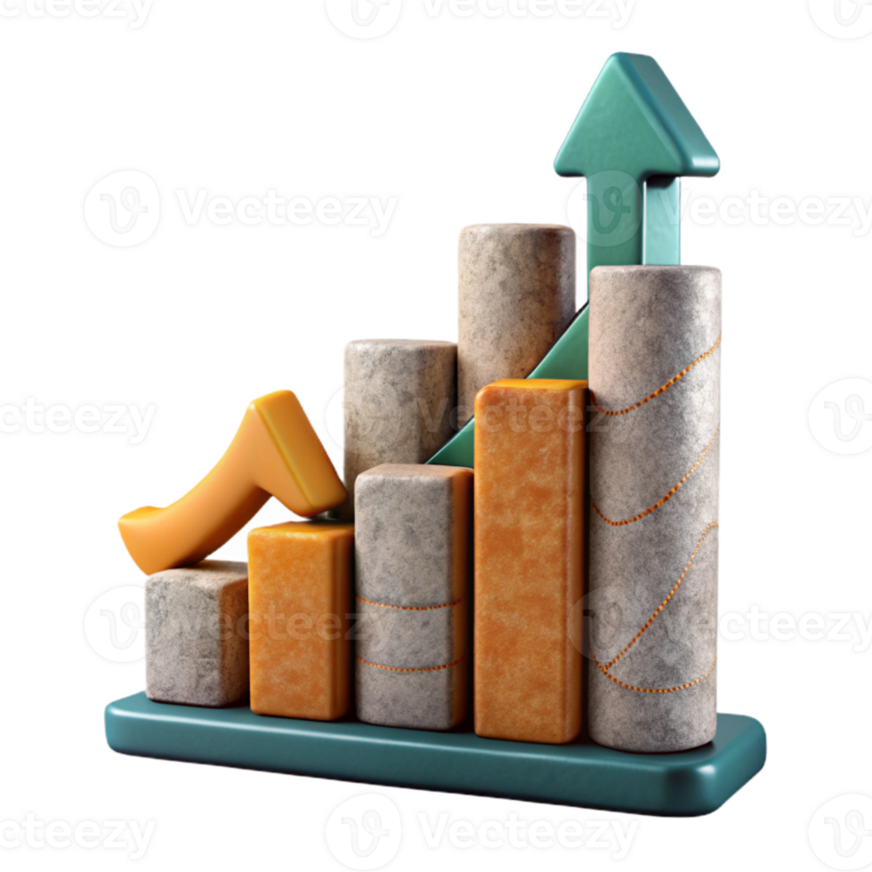 beautiful traditional Abstract Success Graph Upward Trend Cutout original png