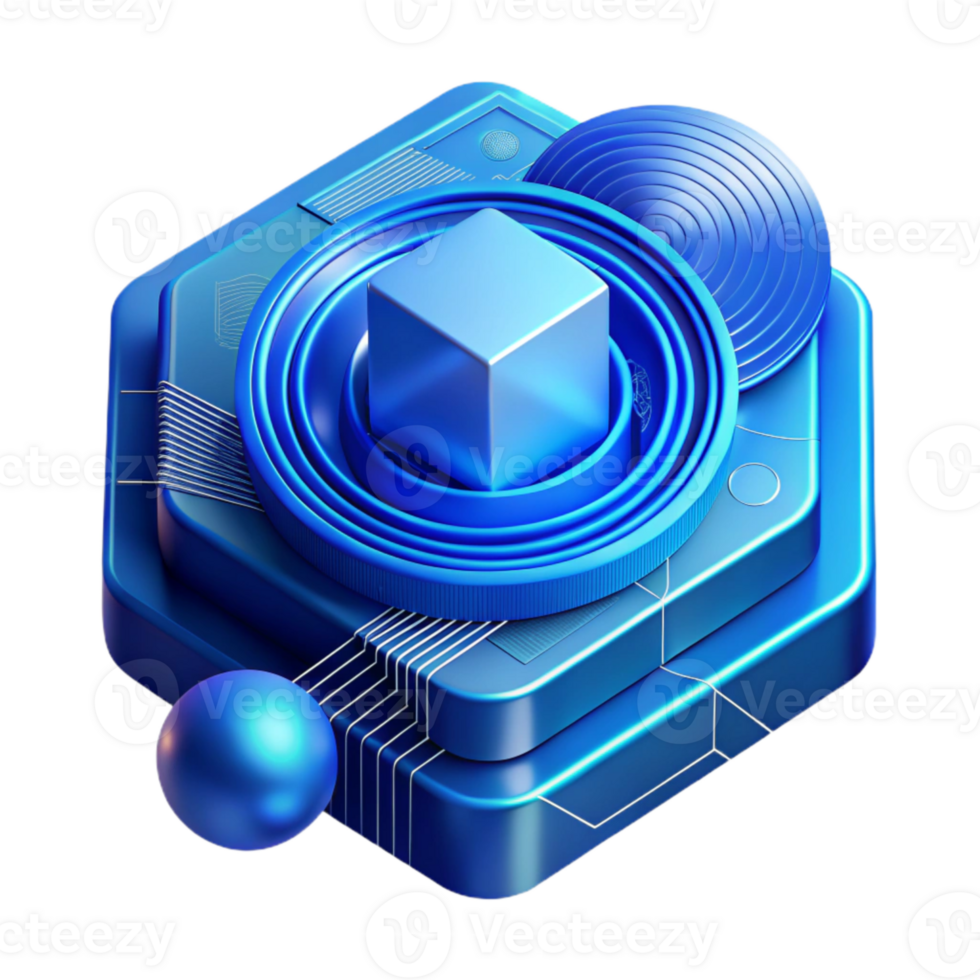 extraordinary classic Abstract Technology Background Blue Hues Cutout high quality png