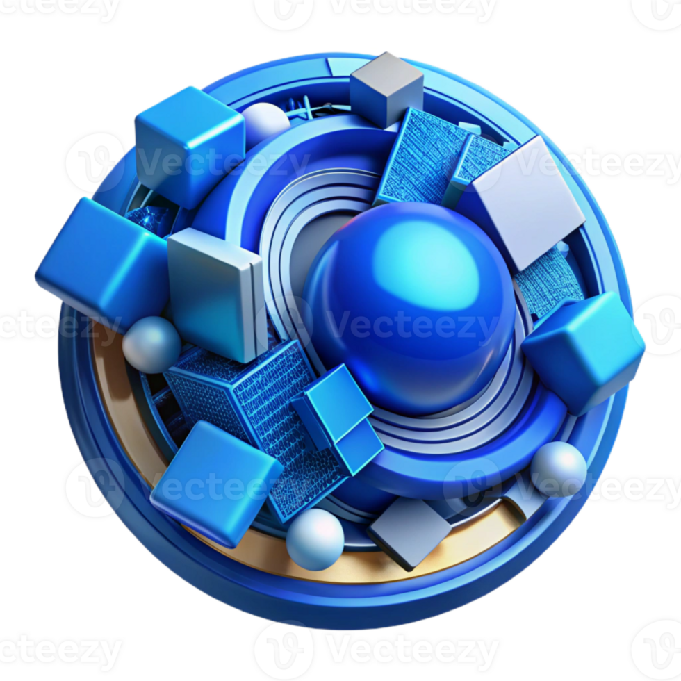 beautiful abstract Abstract Technology Background Blue Hues Cutout high resolution png