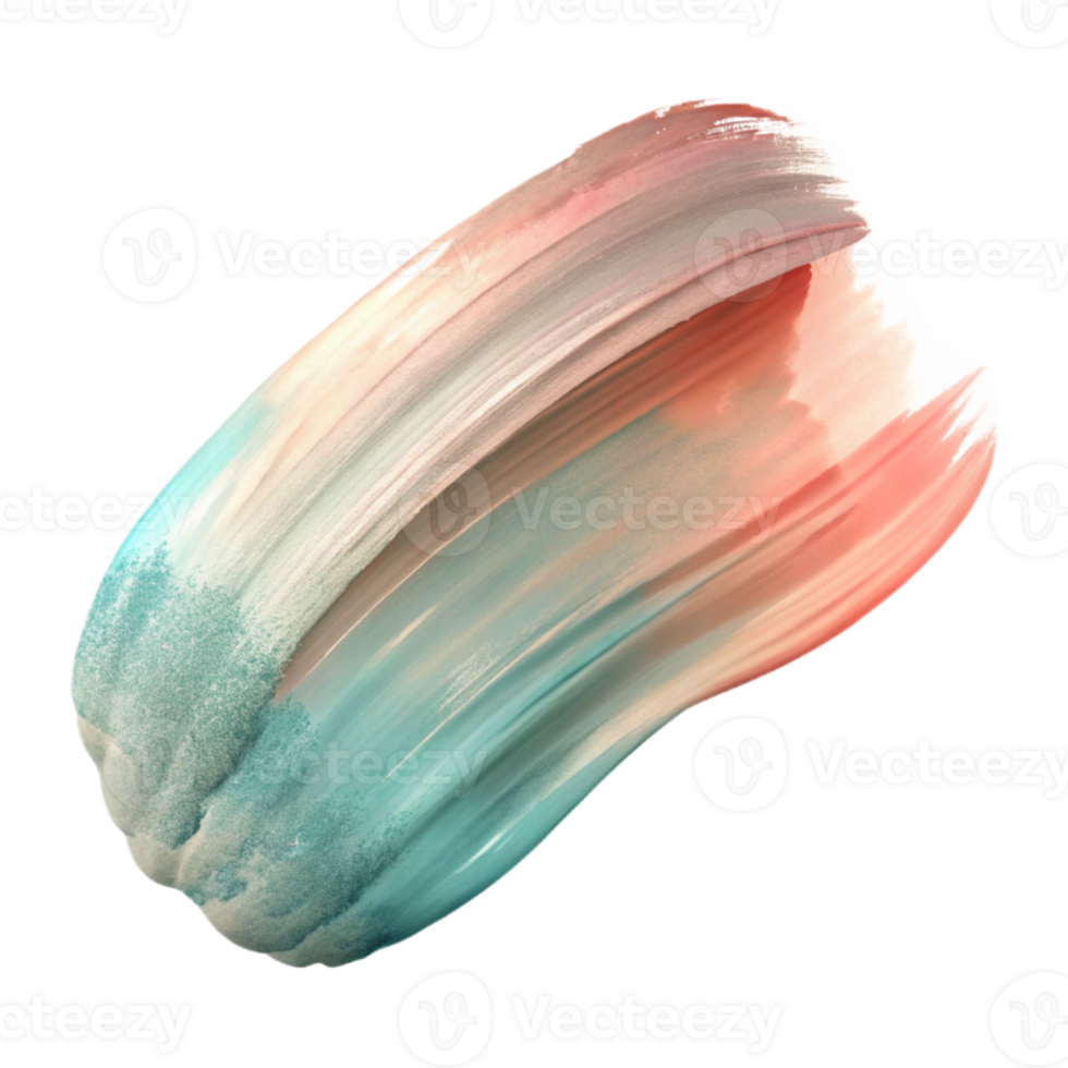 vibrant artistic Abstract Watercolor Brush Stroke Transparent Background 4K png