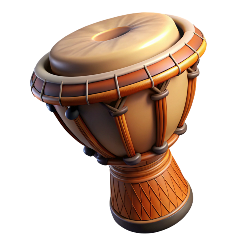 beautiful minimalist African Talking Drum Rhythmic Beat Isolated 4K png