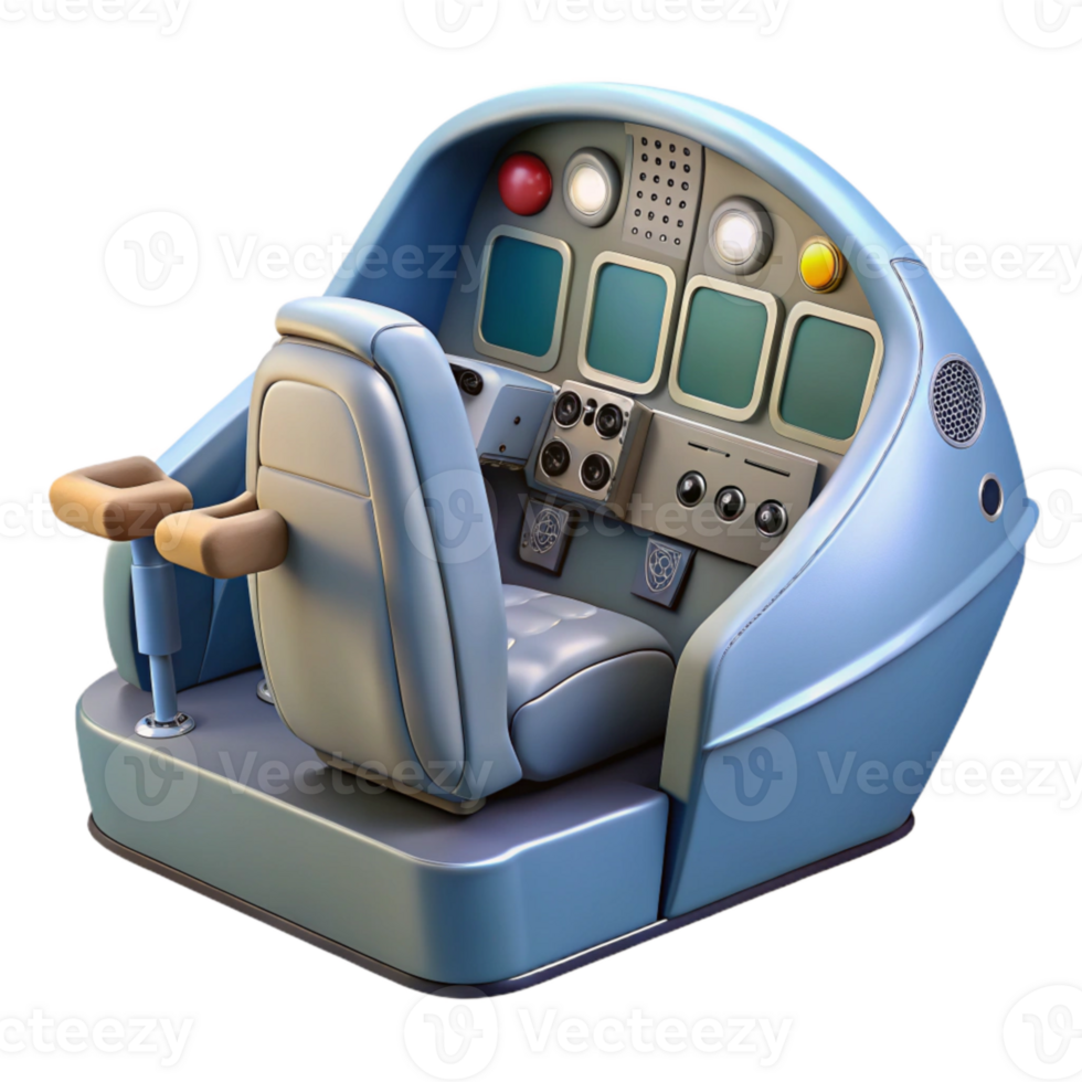 stunning abstract Airplane Cockpit Transparent Background 4K png