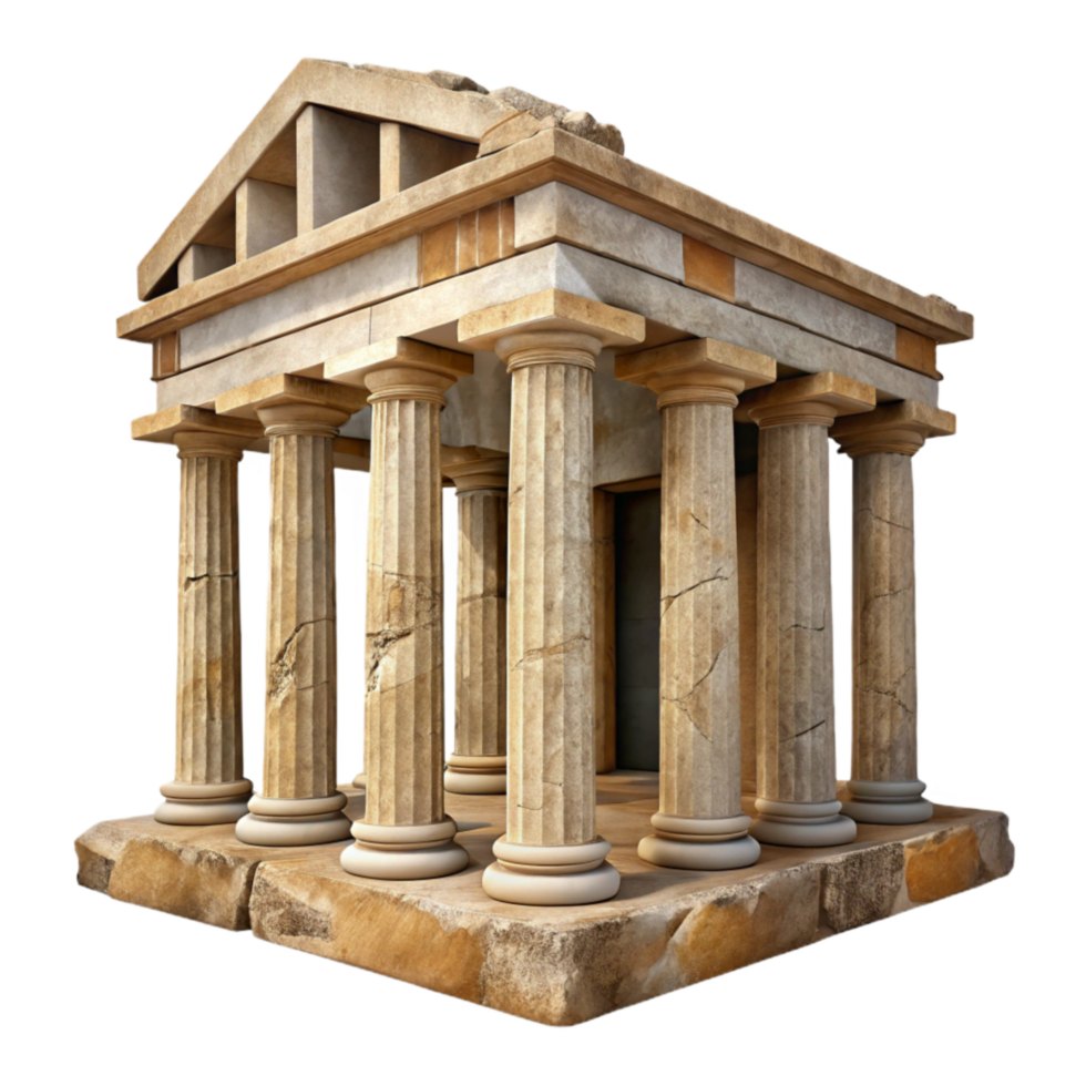vibrant creative Ancient Ruins Side View Cutout genuine png
