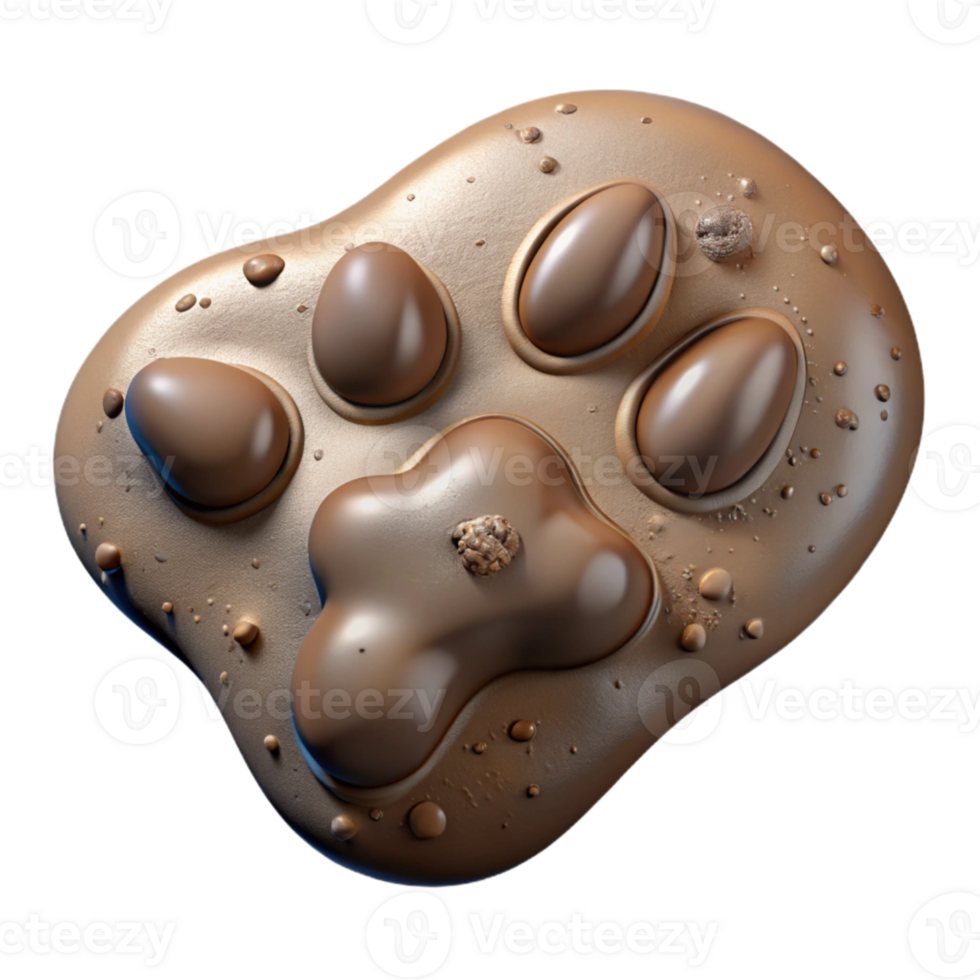 extraordinary modern Animal Footprint Isolated in Mud exclusive png