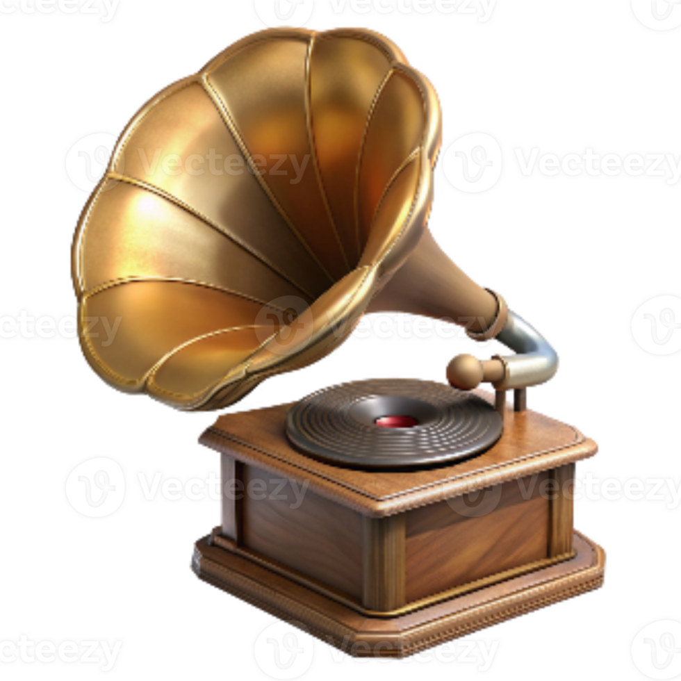 extraordinary contemporary Antique Gramophone Needle with Wooden Handle Isolated with Transparent Background high quality png