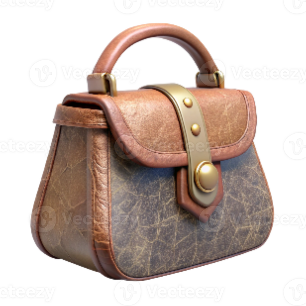 extraordinary traditional Antique Handbag with Clasp Closure Transparent Background detailed png