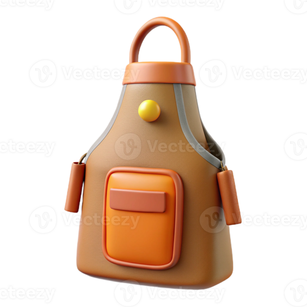 dramatic minimalist Apron Isolated Element with Pockets exclusive png