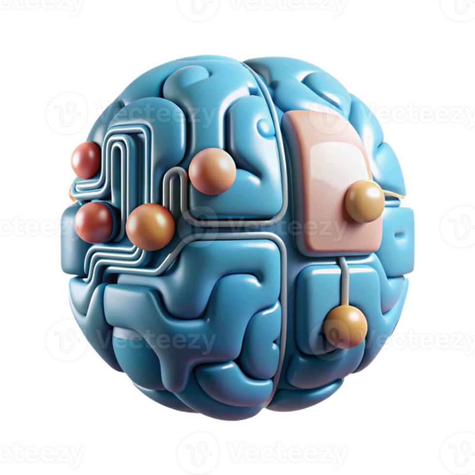 magnificent classic Artificial Intelligence Concept Illustration Isolated Element 4K png