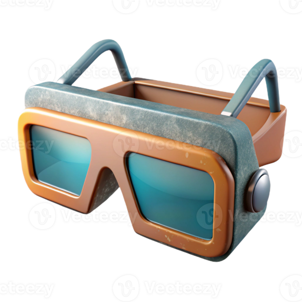 impressive contemporary Augmented Reality Glasses Front View Transparent detailed png