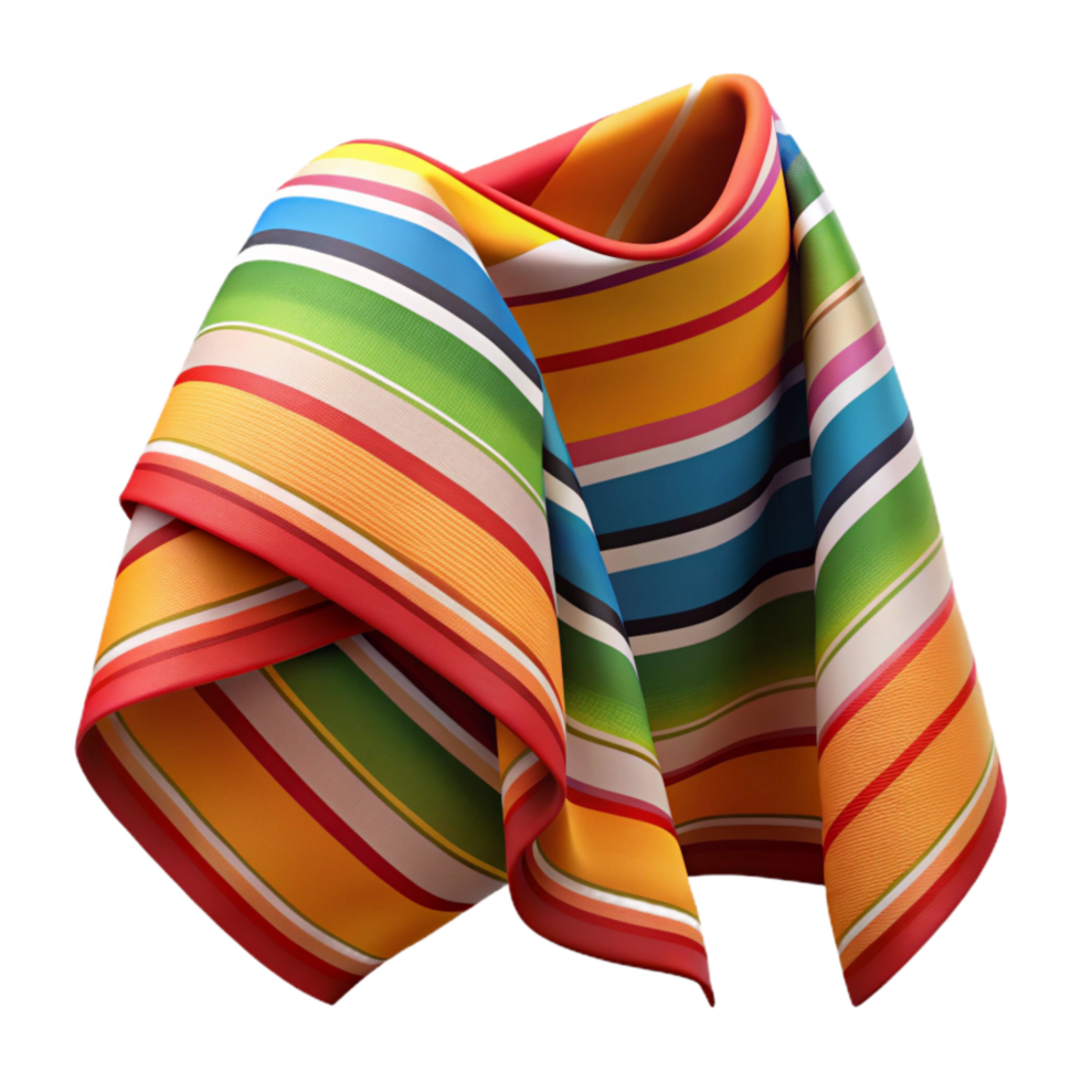 serene minimalist Authentic Mexican Serape Blanket Woven Texture Transparent authentic png