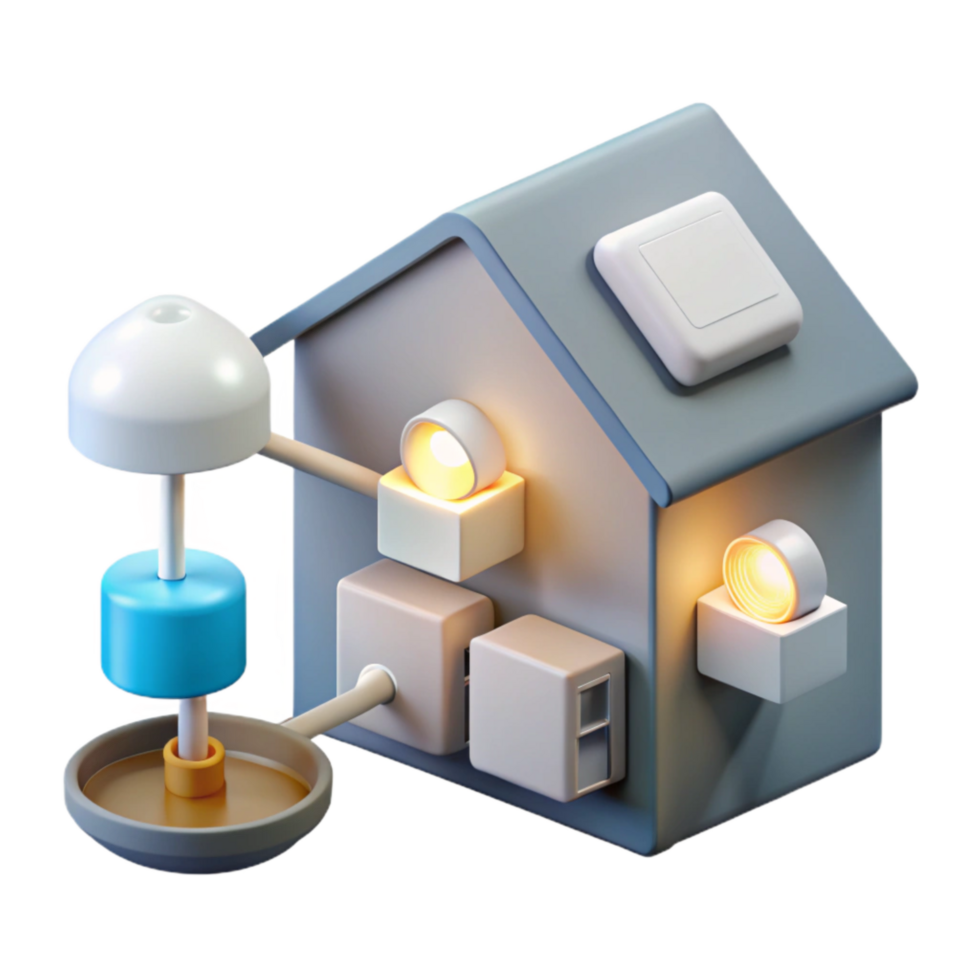 beautiful contemporary Automated Home Lighting System Control Panel Transparent Background high quality png