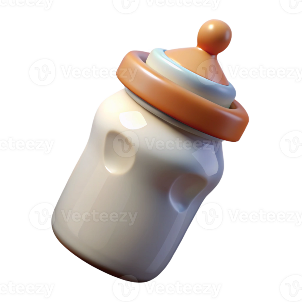 extraordinary vintage Baby Bottle Filled with Milk Isolated authentic png