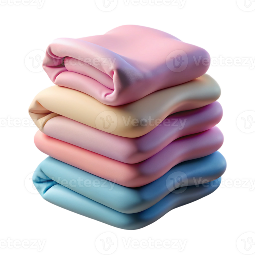 impressive artistic Baby Clothes Pastel Colors Flat Lay Transparent Background premium png