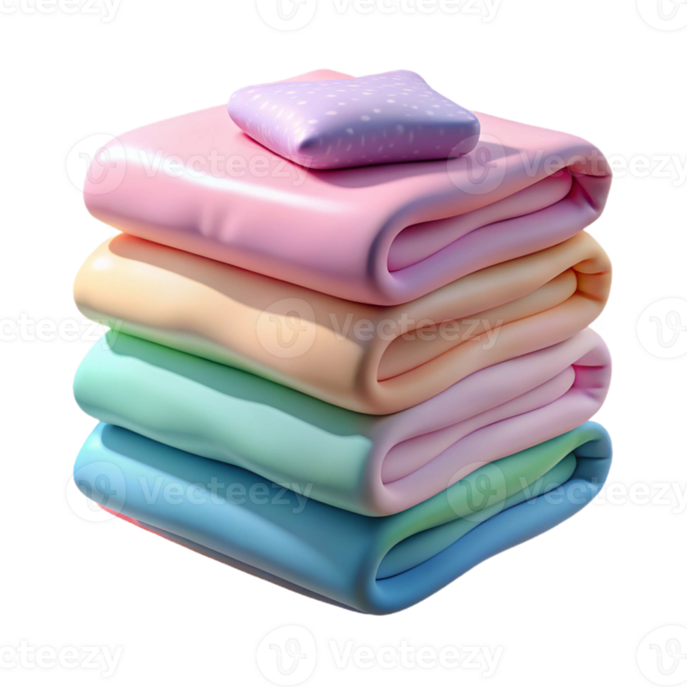 vibrant artistic Baby Clothes Pastel Colors Flat Lay Transparent Background original png